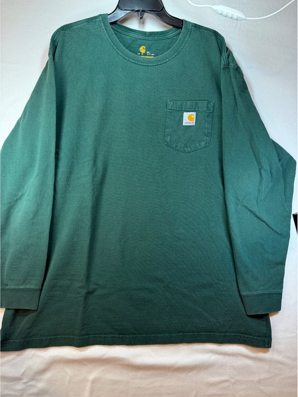 Carhartt Men's Long Sleeve Pocket T-Shirt 2XL Green